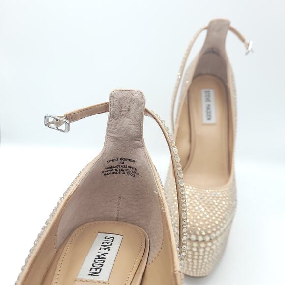 Steve Madden Skyrise-R Pumps beige women's size 8 - Picture 9 of 9